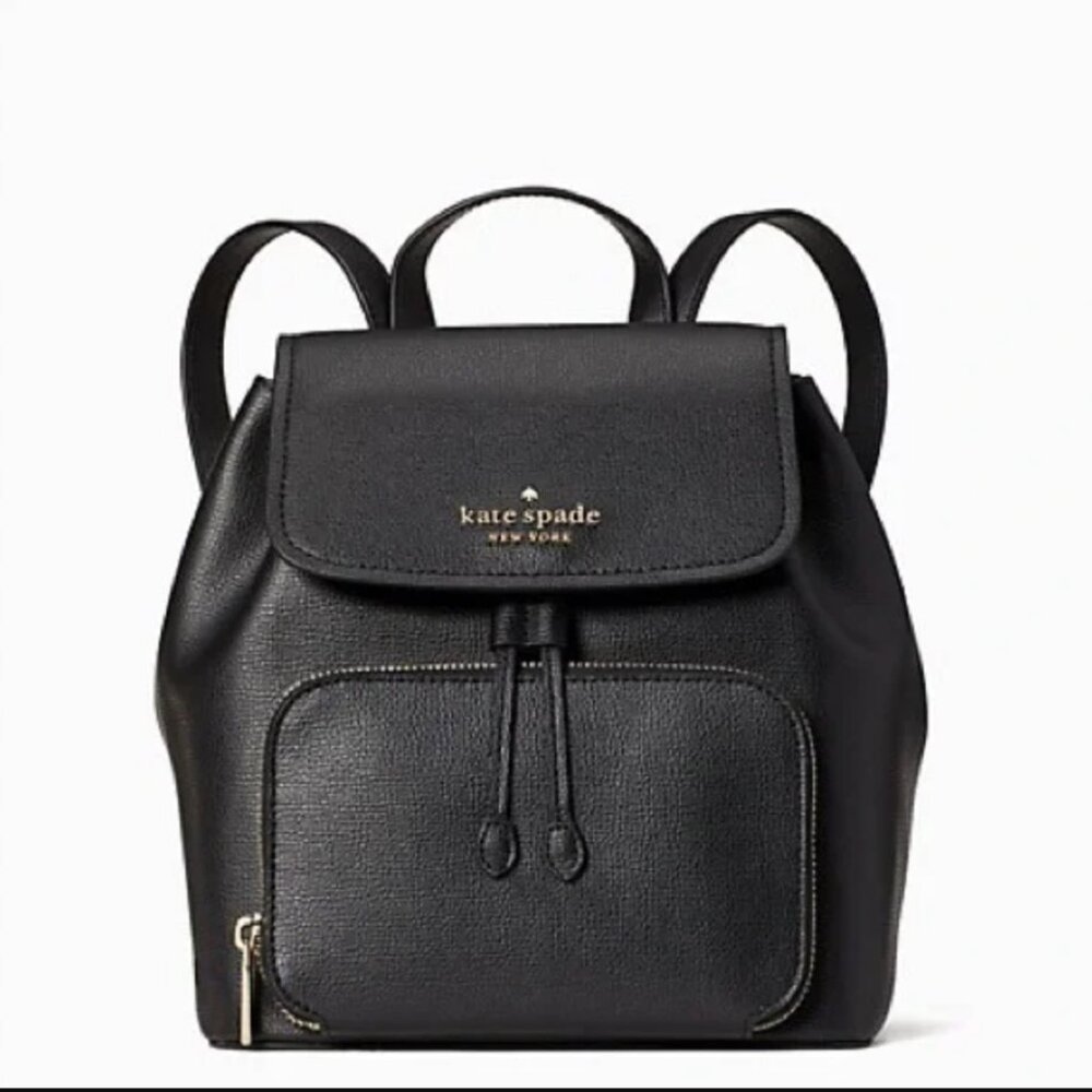KATE SPADE Darcy grain leather black backpack New with tags